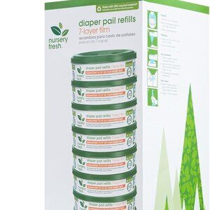 Nursery Fresh Refill for Diaper Genie and Munchkin Diaper Pails, 2,176 Count, 8
